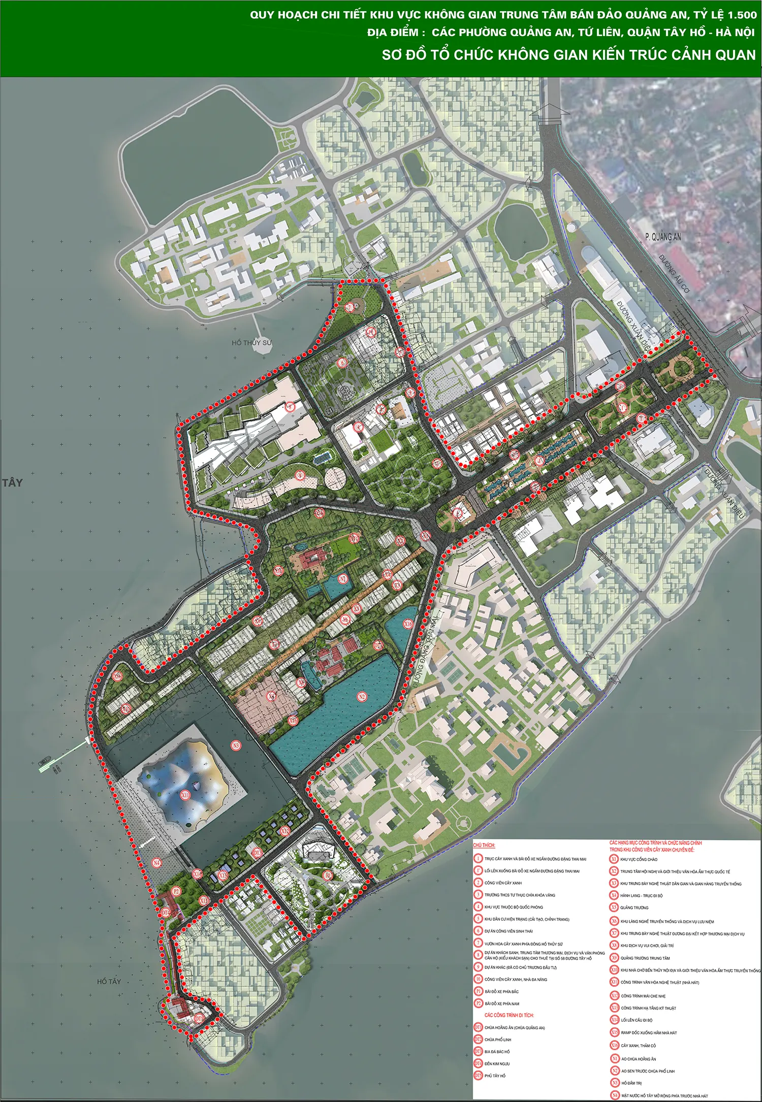 Quy hoạch chi tiết không gian trung tâm bán đảo Quảng An