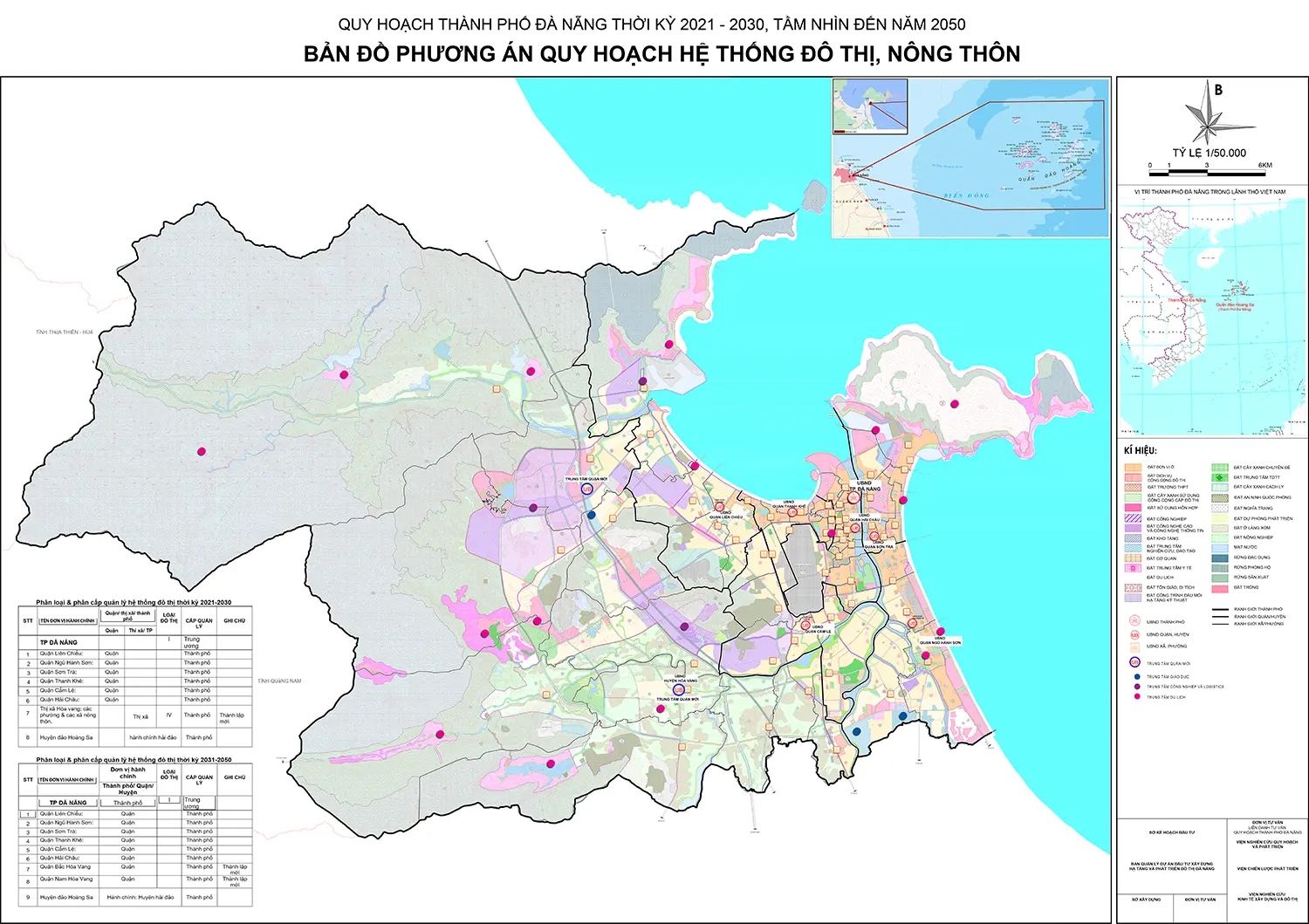 Bản đồ quy hoạch đô thị TP Đà Nẵng đến năm 2030