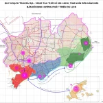 Bản đồ quy hoạch du lịch tỉnh Bà Rịa - Vũng Tàu đến năm 2030