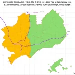 Bản đồ quy hoạch vùng liên huyện tỉnh Bà Rịa - Vũng Tàu đến năm 2030