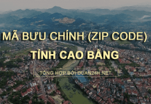 Thông tin tra cứu mã bưu chính (Zip Code) tại tỉnh Cao Bằng