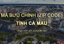 Thông tin tra cứu mã bưu chính (Zip Code) tại tỉnh Cà Mau