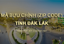 Thông tin tra cứu mã bưu chính (Zip Code) tại tỉnh Đắk Lắk