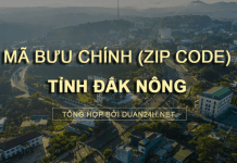Thông tin tra cứu mã bưu chính (Zip Code) tại tỉnh Đắk Nông