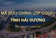 Thông tin tra cứu mã bưu chính (Zip Code) tại tỉnh Hải Dương