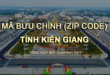 Thông tin tra cứu mã bưu chính (Zip Code) tại tỉnh Kiên Giang