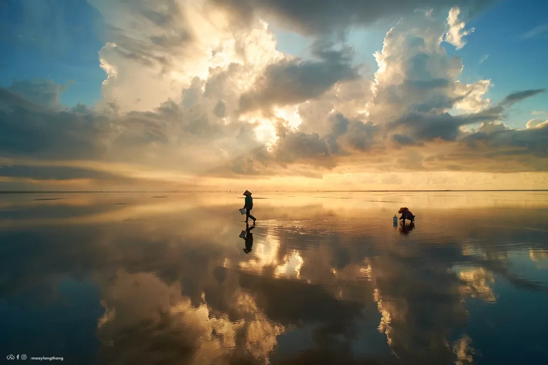 Biển vô cực Thái Bình nổi tiếng với những bức hình ấn tượng