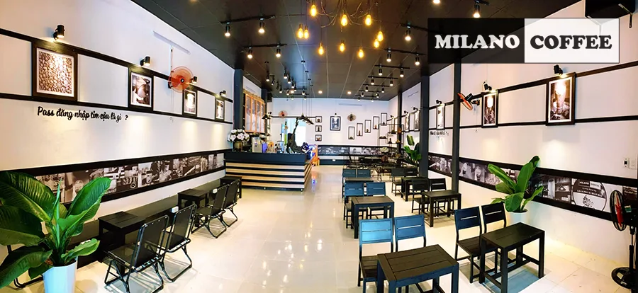 Quán cafe Minlano được setup thực tế