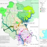 Bản đồ quy hoạch không gian vùng và phân vùng chức năng tỉnh Tây Ninh