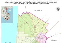 Bản đồ quy hoạch khu công nghiệp tỉnh Cà Mau