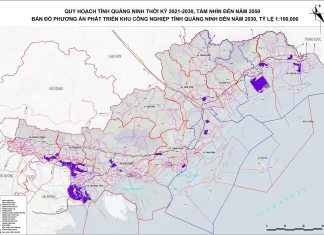 Bản đồ quy hoạch khu công nghiệp tỉnh Quảng Ninh đến năm 2030