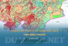 Bản đồ kế hoạch sử dụng đất tỉnh Bình Phước đến năm 2025
