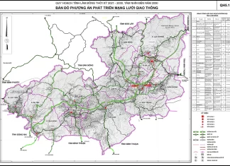 Bản đồ quy hoạch giao thông tỉnh Lâm Đồng