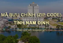 Danh sách mã bưu chính (Zip code) tỉnh Nam Định và các bưu cục