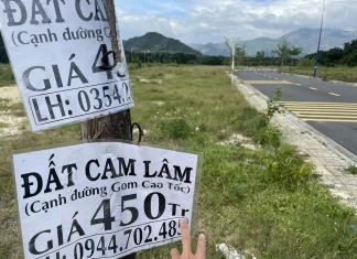 ình trạng phân lô bán nền ở huyện Cam Lâm nóng trong thời gian qua