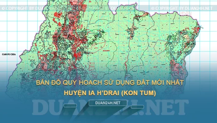 Bản đồ quy hoạch sử dụng đất huyện Ia H'drai (Kon Tum)