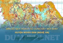 Bản đồ quy hoạch sử dụng đất huyện Nghĩa Đàn (Nghệ An)