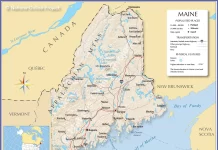 Thông tin, bản đồ bang Maine (Mỹ)