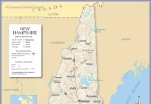 Bản đồ bang New Hampshire (Mỹ)