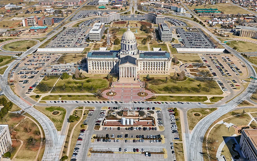 Tòa nhà Đại hội Bang Oklahoma ở Thành phố Oklahoma, thủ phủ của bang