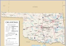 Thông tin, bản đồ bang Oklahoma (Mỹ)