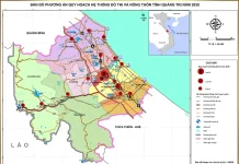 Bản đồ quy hoạch hệ thống đô thị và nông thôn tỉnh Quảng Trị đến năm 2030
