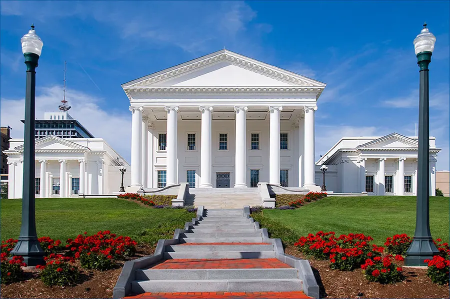 Tòa nhà Quốc hội của Khối thịnh vượng chung Virginia ở Richmond, thành phố thủ phủ của bang.