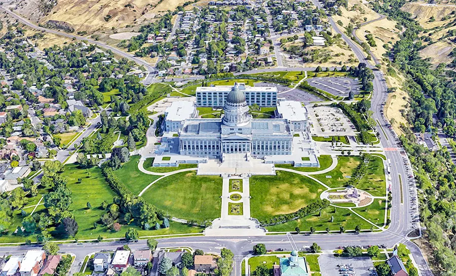 Tòa nhà Đại hội Bang Utah ở Thành phố Salt Lake