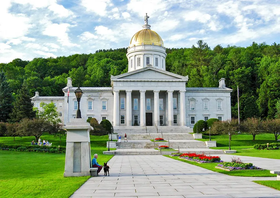 Tòa nhà bang Vermont ở Montpelier. Thủ phủ của bang là trụ sở của Đại hội đồng Vermont.