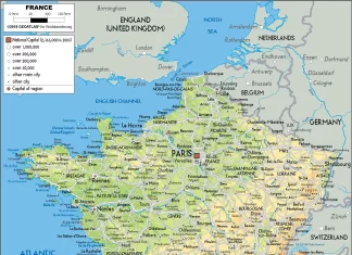 Bản đồ nước Pháp (Map of France)