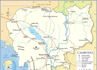 Cambodia Map - Bản đồ, thông tin Campuchia (ផែនទីកម្ពុជា។)