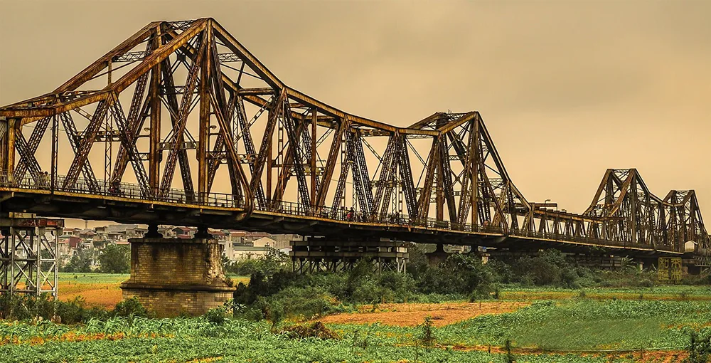 Hình ảnh cầu Long Biên (Actual image of Long Bien Bridge) - 2