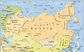 Bản đồ Châu Á (Asia Map, 亚洲地图, एशिया का नक्शा, 아시아 지도, แผนที่เอเชีย)