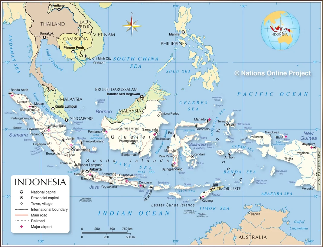 Bản đồ, thông tin indonesia (Indonesia map, information)