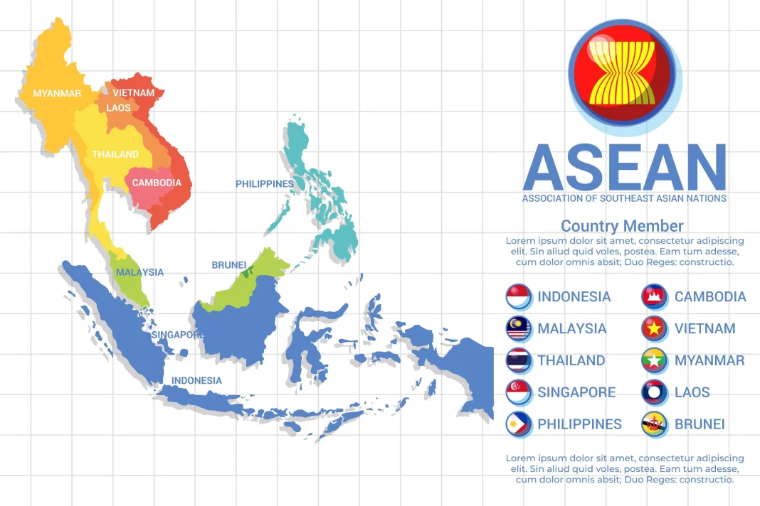 Thông tin, bản đồ Asean (Information, ASEAN map)