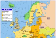 Bản đồ Châu Âu (Europe Map, Carte Europe, Mapa da Europa, Europa-Karte, 欧洲地图)