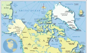 Bản đồ và thông tin Bắc Mỹ (north america map, mapa de america del norte)