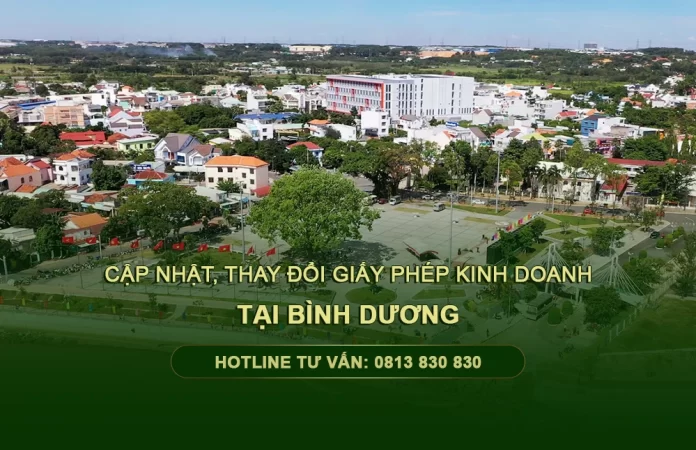 Dịch vụ thay đổi giấy phép kinh doanh tại Bình Dương