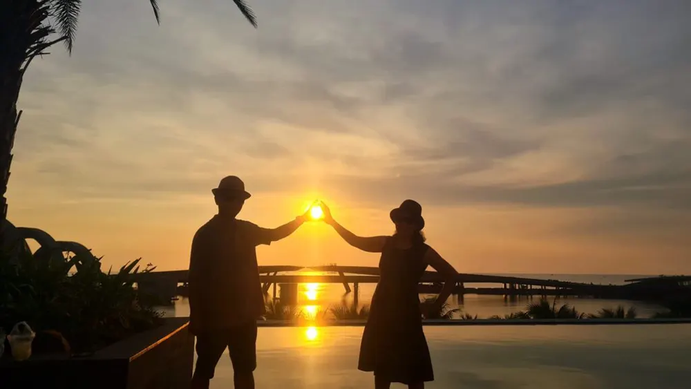 Cầu Hôn (Kiss Bridge) biểu tượng tình yêu tại Phú Quốc. Ảnh : Du an Nam Phu Quoc