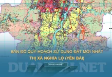 Bản đồ quy hoạch, kế hoạch thị xã Nghĩa Lộ (Yên Bái)