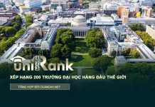 Xếp hạng top 200 trường dại học hàng đầu thế giới của Unirank