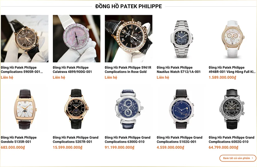 LuxuryVIP là thương hiệu chuyên bán các loại đồng hồ xa sỉ