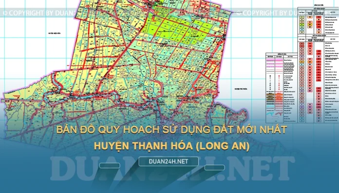 Bản đồ quy hoạch, kế hoạch huyện Thạnh Hóa (Long An)