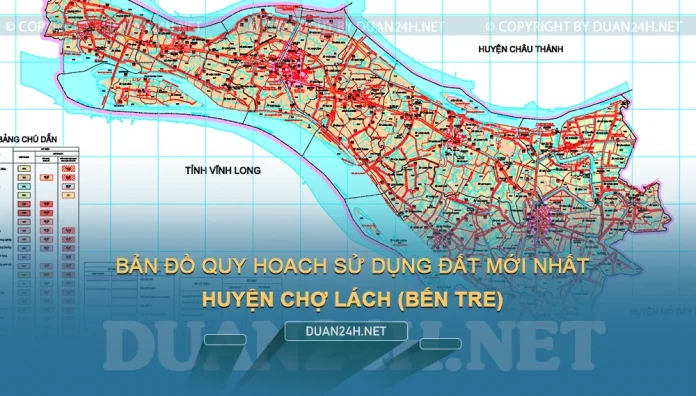 Bản đồ quy hoạch, kế hoạch huyện Chợ Lách (Bến Tre)