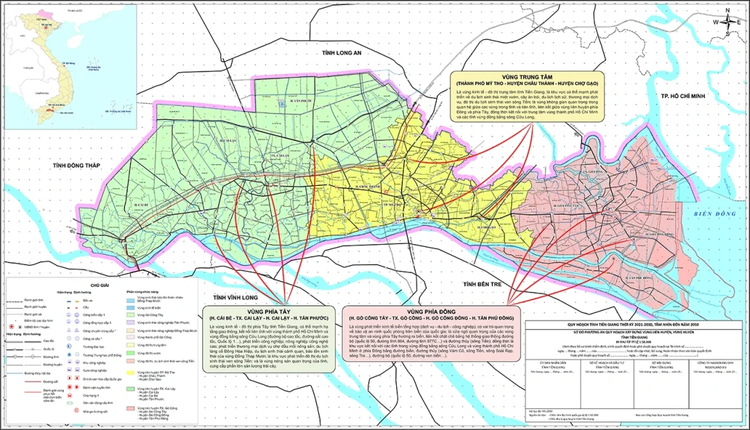 Quy hoạch tỉnh Tiền Giang thời kỳ đến năm 2030