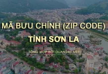 Danh sách mã bưu chính (Zip code) tỉnh Sơn La và các bưu cục