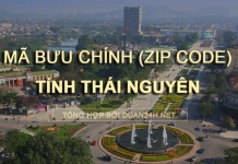 Thông tin tra cứu mã bưu chính (Zip Code) tại tỉnh Thái Nguyên