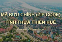 Thông tin tra cứu mã bưu chính (Zip Code) tại tỉnh Thừa Thiên Huế