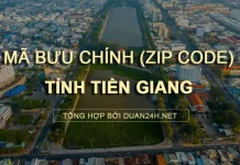 Thông tin tra cứu mã bưu chính (Zip Code) tại tỉnh Tiền Giang