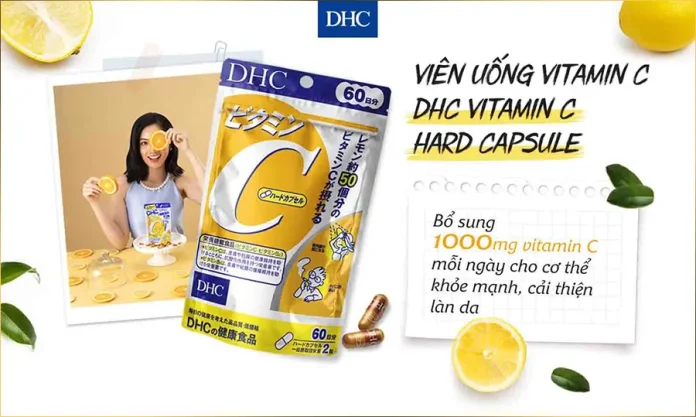 Viên DHC Vitamin C sáng da, mờ thâm, tăng cường đề kháng